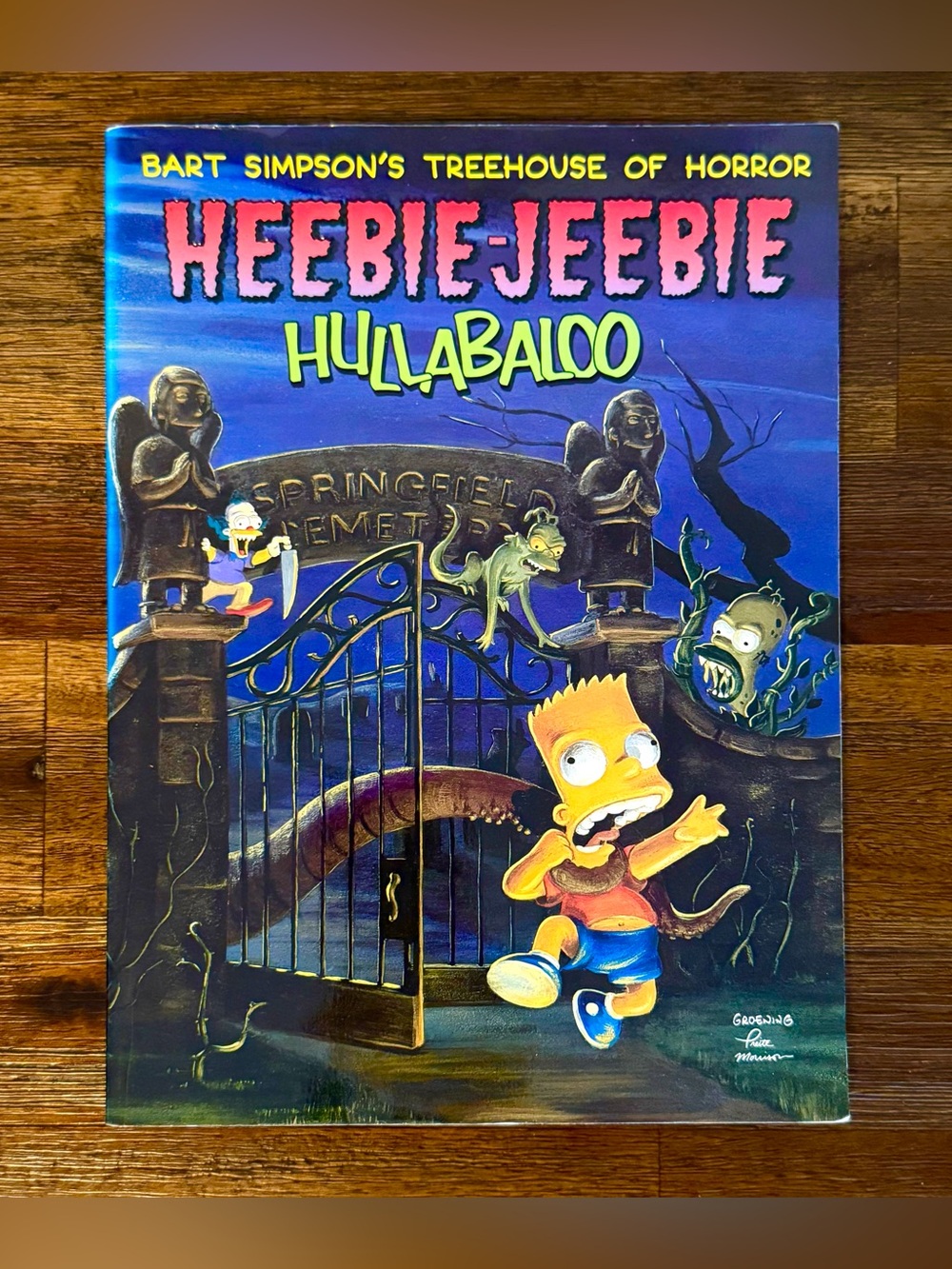 Bart Simpson's Treehouse of Horror Heebie-Jeebie Hullabaloo 1999 RARE Halloween